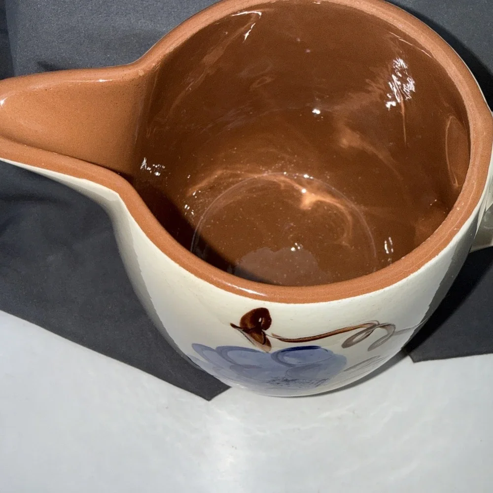 Vintage Stangl Pottery FRUIT Pattern 1QT  Hand Painted MidCentury PITCHER